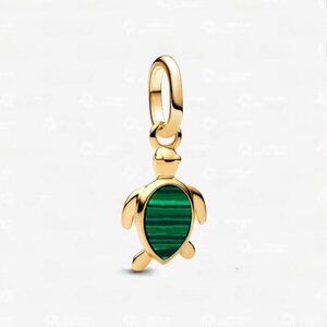 Pandora Green Turtle Mini Dangle Charm